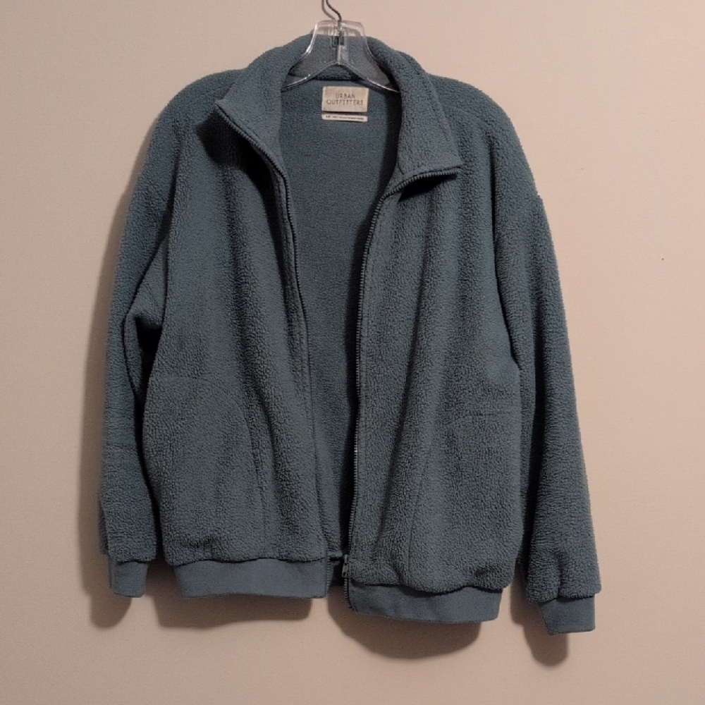 Urban Outfitters Teal Fleece Jacket